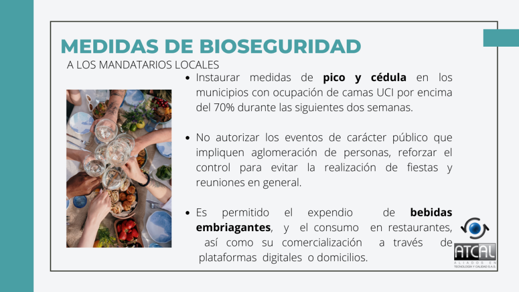 Medidas de Bioseguridad en Semana Santa 2021 para mandatarios locales. 
Pico y cédula, eventos públicos, expendio de bebidas embriagantes