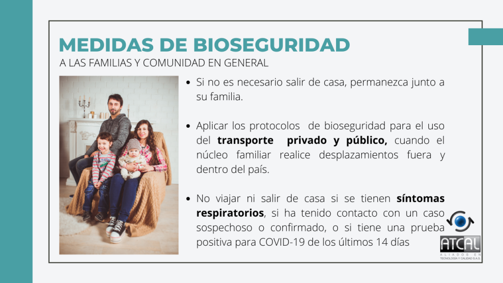 Medidas de Bioseguridad en Semana Santa 2021 para comunidad en general
protocolos de bioseguridad en transporte público y privado, evitar viajes si presenta síntomas respiratorios