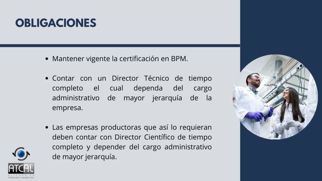 BPM en la elaboración de productos de uso veterinario RESOLUCIÓN 092288 DE 2021: Obligaciones