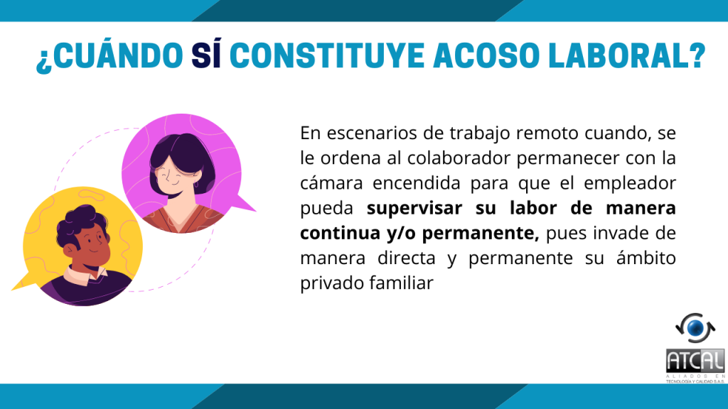 Acoso laboral-Mantener la cámara encendida en reuniones virtuales ¿Cuándo sí constituye acoso?