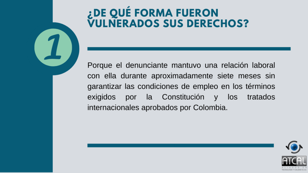 Vulneración derechos estabilidad laboral reforzada ST 535/2020