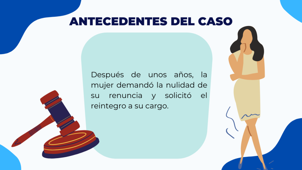 Antecedentes del caso RENUNCIA POR ENFERMEDAD O DISCAPACIDAD MENTAL-solicitud de reintegro a su cargo