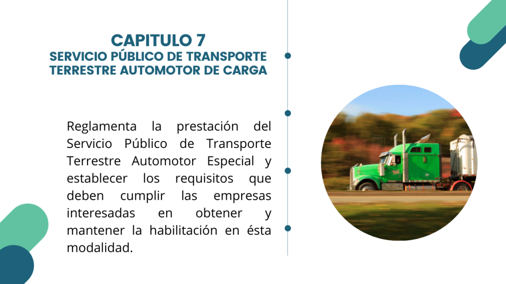 Estructura del Decreto Único del sector transporte- Libro 2 Capitulo 7