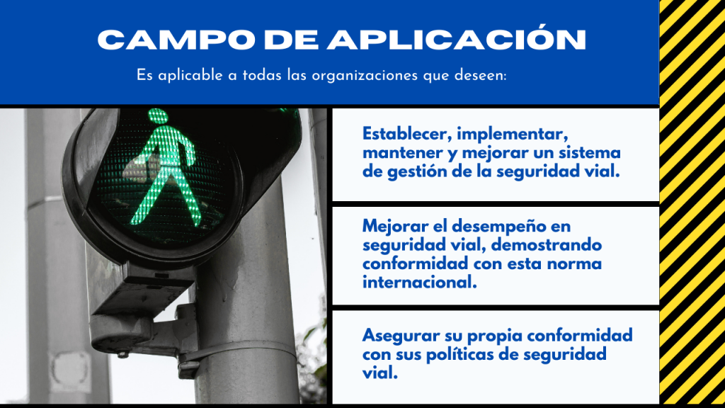 ISO 39001- SISTEMAS DE GESTIÓN DE LA SEGURIDAD VIAL- Campo de aplicación
