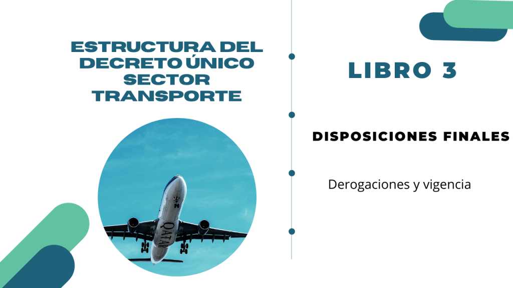 Estructura del Decreto Único del sector transporte- Libro 3