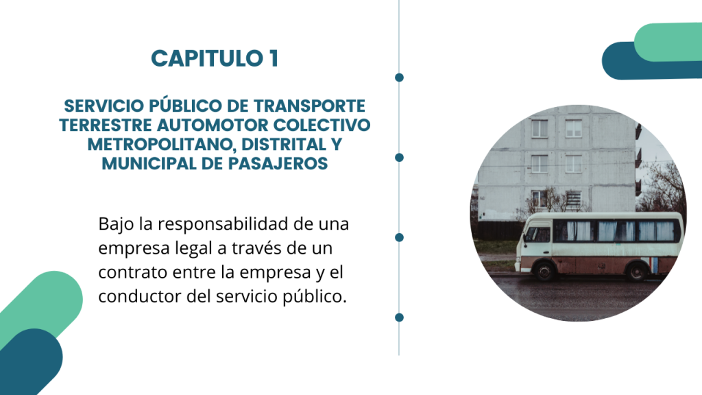 Estructura del Decreto Único del sector transporte- Libro 2 Capitulo 1