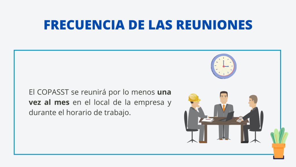 Frecuencia de reuniones del comité
