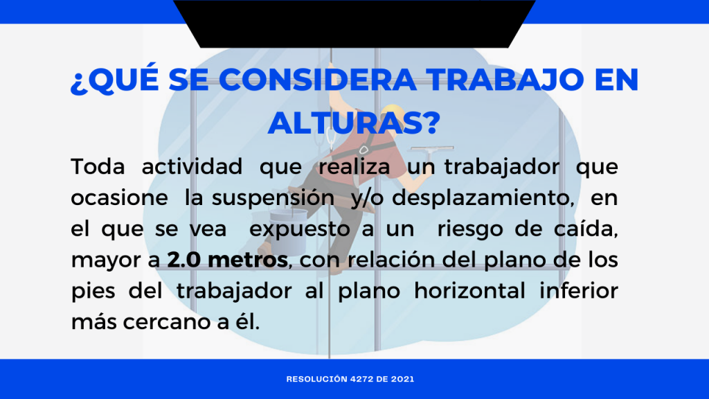 ¿Que se considera trabajo en alturas?