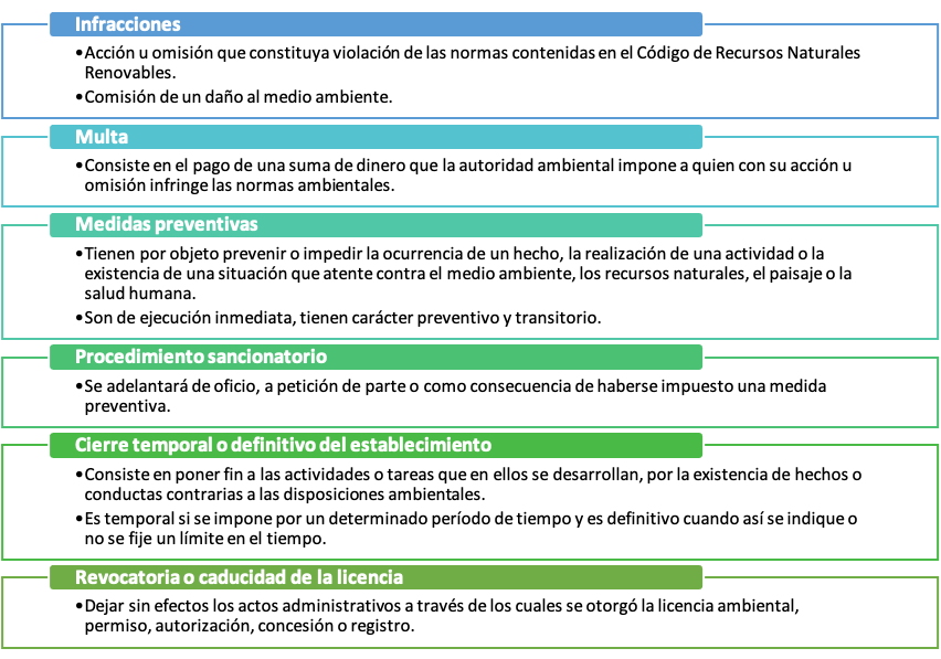 MULTAS Y SANCIONES INCUMPLIMIENTOS AMBIENTALES