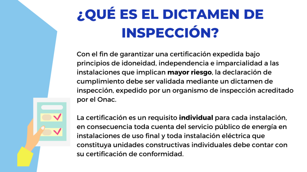 Dictamen de inspección - RETIE