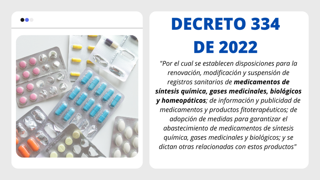 CAMBIOS EN REGISTRO SANITARIO DE MEDICAMENTOS EN COLOMBIA Y SU FORMA DE PUBLICITARLOS