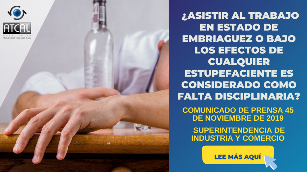 FALTA DISCIPLINARIA ALCOHOL Y DROGAS EN EL TRABAJO