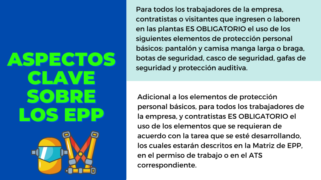 PROCEDIMIENTO DE ELEMENTOS DE PROTECCIÓN PERSONAL -EPP - IMPLEMENTANDO SGI