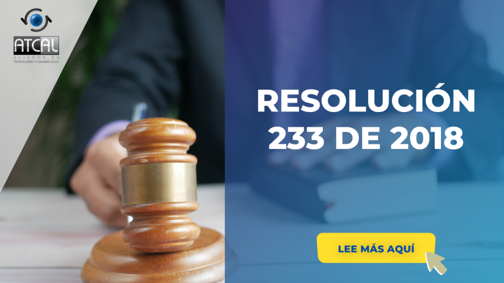 RESOLUCIÓN 233 DE 2018