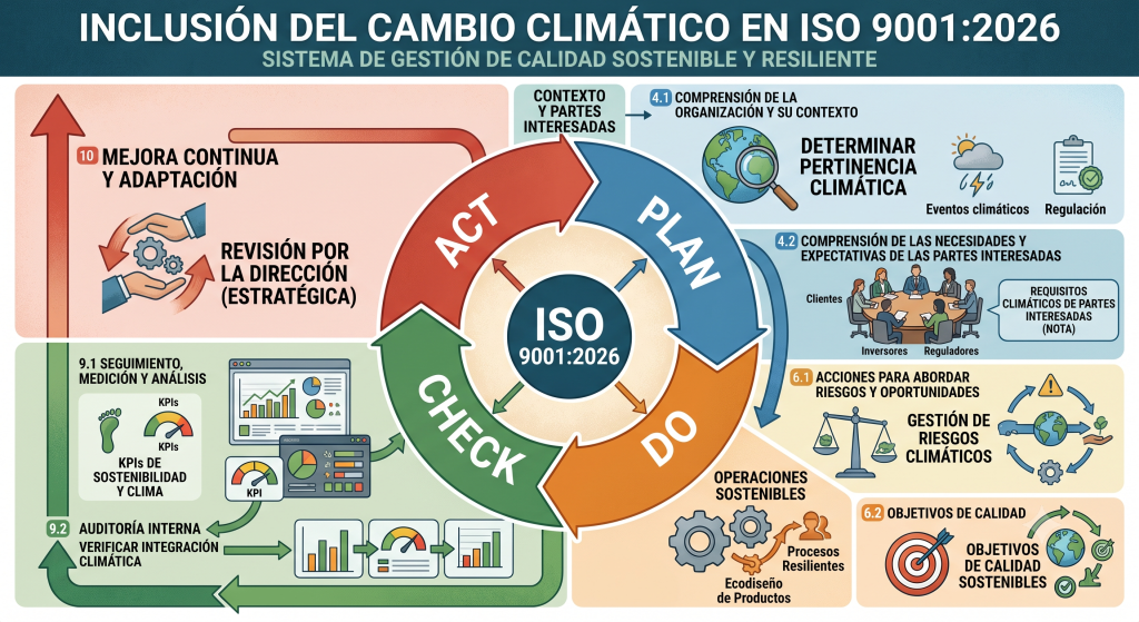Cambio climático ISO 9001:2026